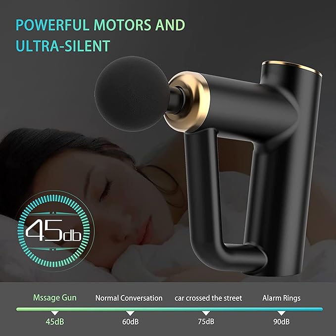 Lux Recover Digital Display Massage Gun promotes relaxation and sleep